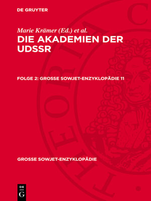 cover image of Die Akademien der UdSSR. Folge 2